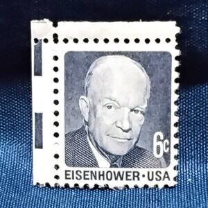 Uncirculated USA 1970 Eisenhower 6 Cent Stamp!!